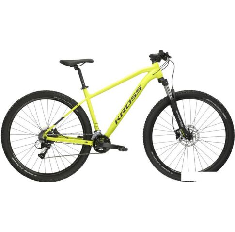 Велосипед Kross Level 1.0 29 L/19" 2024 (лайм/черный)