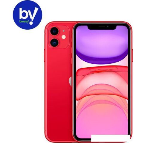 Смартфон Apple iPhone 11 64GB Воcстановленный by Breezy, грейд A (PRODUCT)RED