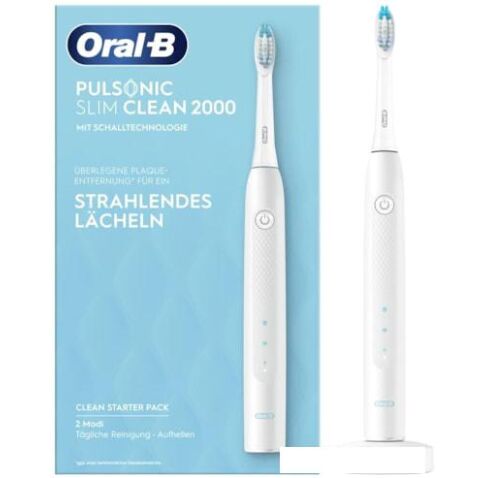 Электрическая зубная щетка Oral-B Pulsonic Slim Clean 2000 (белый)