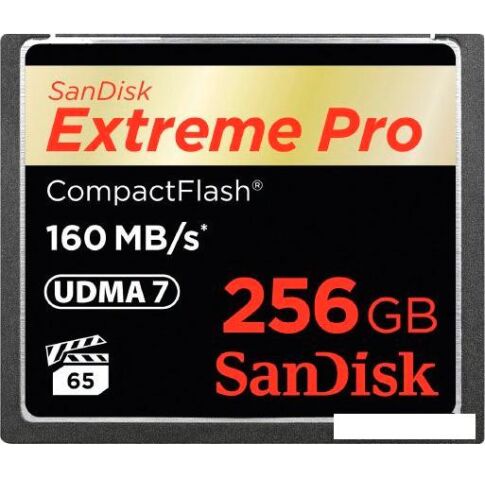 Карта памяти SanDisk Extreme Pro CompactFlash 256GB [SDCFXPS-256G-X46]