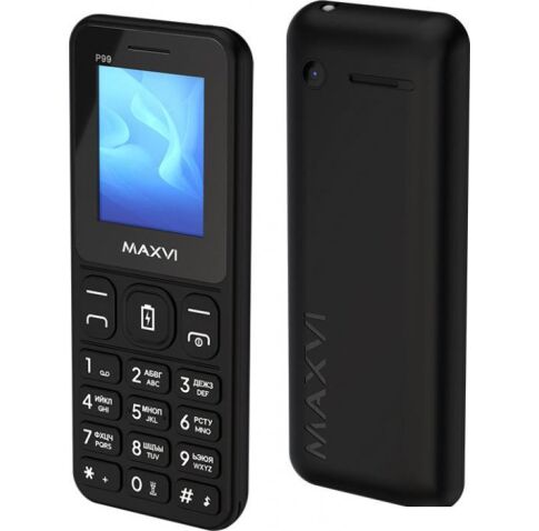 Кнопочный телефон Maxvi P99 (черный)