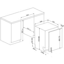 Посудомоечная машина Smeg STL323BL