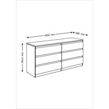 Комод Mio Tesoro Мальта 6 ящиков 160x54 2.05.02.060.3 (дуб сонома)