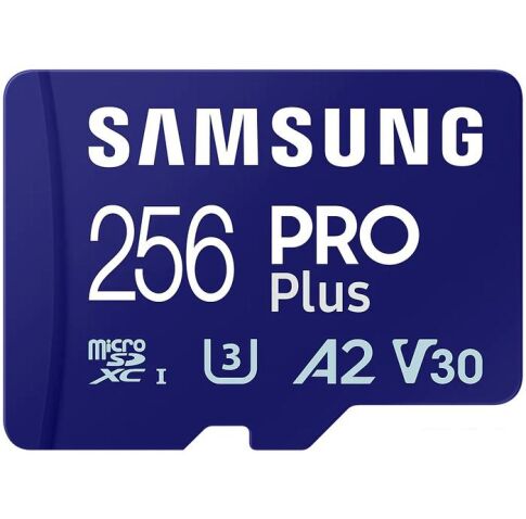 Карта памяти Samsung PRO Plus microSDXC 256GB MB-MD256SA/EU (с адаптером)