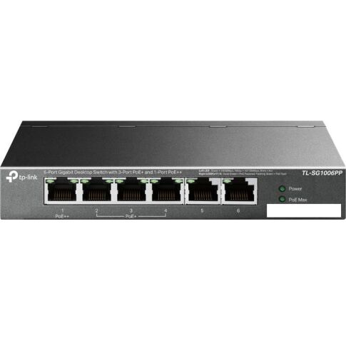 Неуправляемый коммутатор TP-Link TL-SG1006PP V1