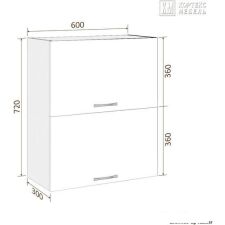 Шкаф навесной Кортекс-мебель Корнелия Лира ВШ60-2г (салатовый)