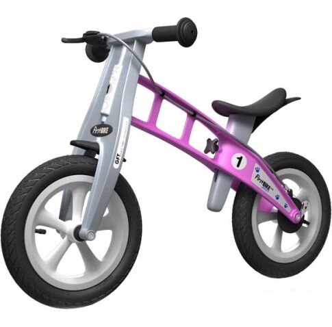 Беговел FirstBIKE Street с тормозом (розовый)