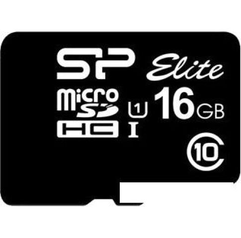 Карта памяти Silicon-Power microSDHC Elite UHS-1 (Class 10) 16GB (SP016GBSTHBU1V10)