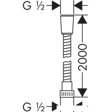 Душевой шланг Hansgrohe Metaflex 28264000