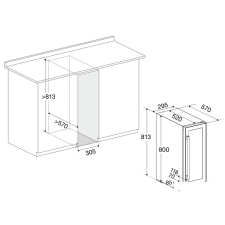 Винный шкаф Temptech OBIU30DSS