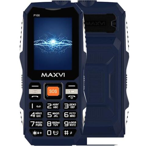 Мобильный телефон Maxvi P100 (синий)