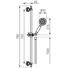 Душевой гарнитур Ferro Retro N160