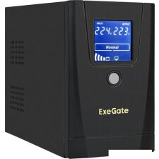 Источник бесперебойного питания ExeGate SpecialPro Smart LLB-1000.LCD.AVR.1SH.2C13.RJ.USB EX292788RUS