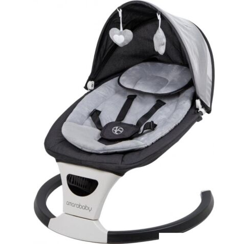 Детские шезлонги и качалки Amarobaby Teddy Swing AB24-22TED/09 (черный)