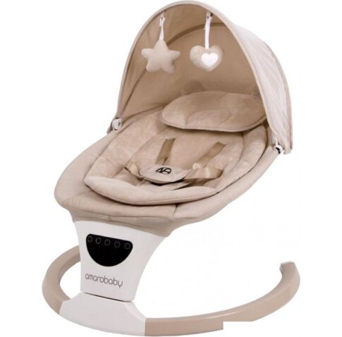 Детские шезлонги и качалки Amarobaby Teddy Swing AB24-22TED/03 (бежевый)