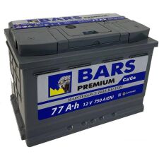 Автомобильный аккумулятор BARS Premium 77 R+ (77 А·ч)