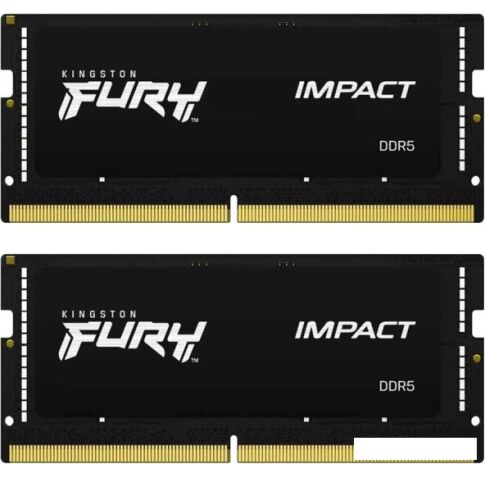 Оперативная память Kingston FURY Impact 2x8 ГБ DDR5 4800 МГц KF548S38IBK2-16