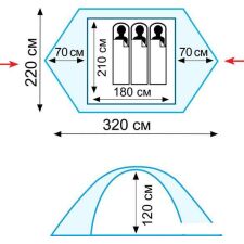 Палатка TRAMP Scout 3 v2