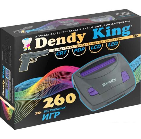 Игровая приставка Dendy King (260 игр + световой пистолет)