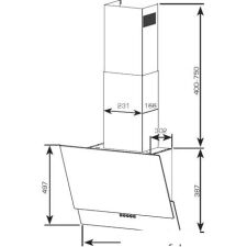 Кухонная вытяжка CENTEK CT-1828-60 (черный)