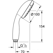 Душевая лейка Grohe Tempesta 100 26161001