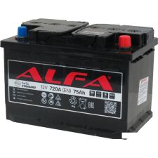 Автомобильный аккумулятор ALFA Standard 75 R+ (75 А·ч)