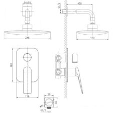 Душевая система Lemark Allegro LM5929C