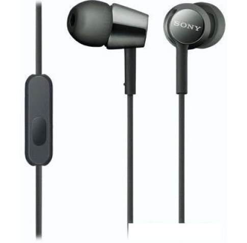 Наушники с микрофоном Sony MDR-EX155AP (черный)