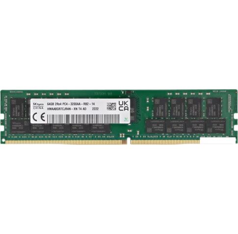 Оперативная память Hynix 64ГБ DDR4 3200 МГц HMAA8GR7CJR4N-XN