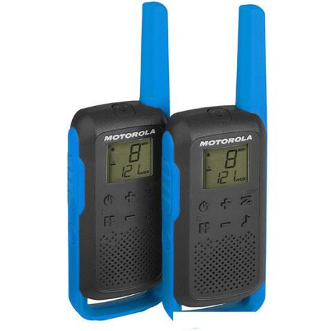 Портативная радиостанция Motorola T62 Walkie-talkie (черный/синий)