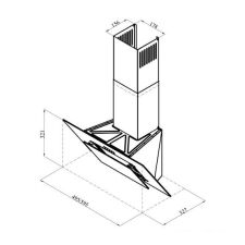 Кухонная вытяжка LEX Mira G 500 (черный)