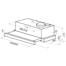 Кухонная вытяжка HOMSair Flat 50 (черный)