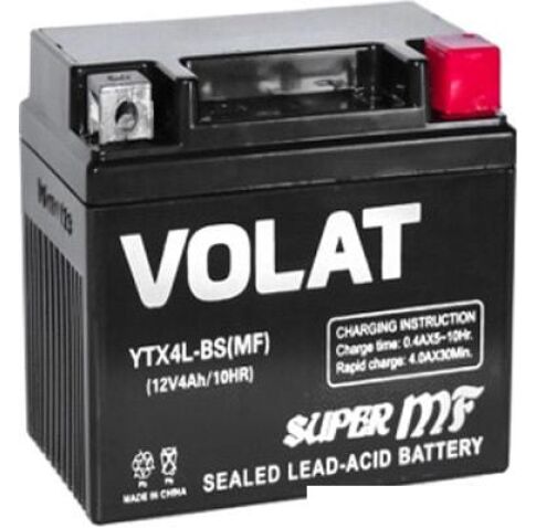 Мотоциклетный аккумулятор VOLAT YTX4L-BS (4 А·ч)
