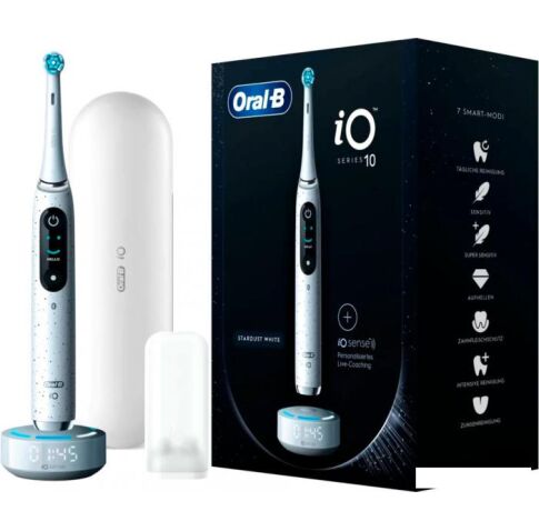 Электрическая зубная щетка Oral-B iO 10 Series 10 (белый)