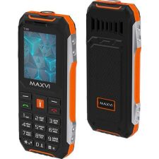 Кнопочный телефон Maxvi T100 (оранжевый)