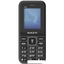 Кнопочный телефон Maxvi C30 (черный)