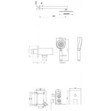 Душевая система  BelBagno Ancona ANCONA-DSET-CRM