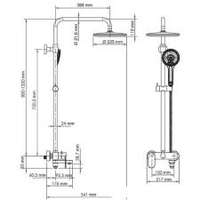 Душевая система Wasserkraft A17401