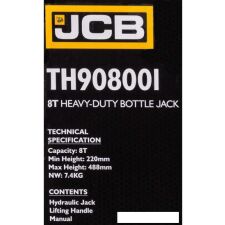 Бутылочный домкрат JCB TH908001 (8т)