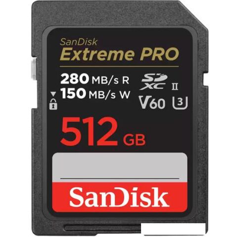 Карта памяти SanDisk Extreme PRO SDXC SDSDXEP-512G-GN4IN 512GB