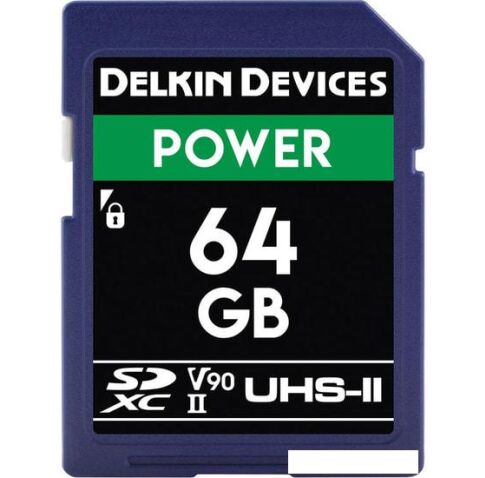 Карта памяти Delkin Devices SDXC Power UHS-II 64GB