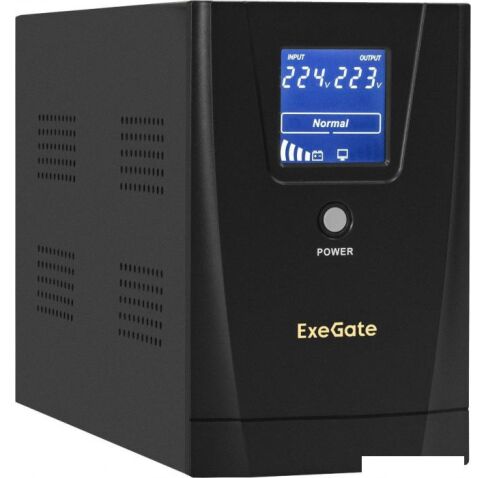 Источник бесперебойного питания ExeGate SpecialPro Smart LLB-2000.LCD.AVR.2SH.RJ.USB EX292632RUS