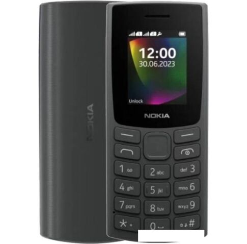 Кнопочный телефон Nokia 106 (2023) Dual SIM TA-1564 (угольный)