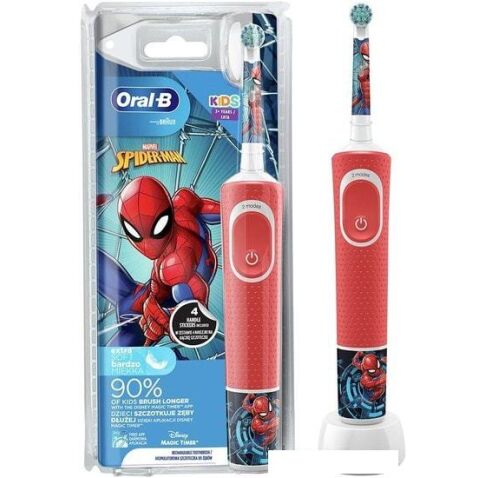 Электрическая зубная щетка Oral-B Kids Spiderman D100.413.2K