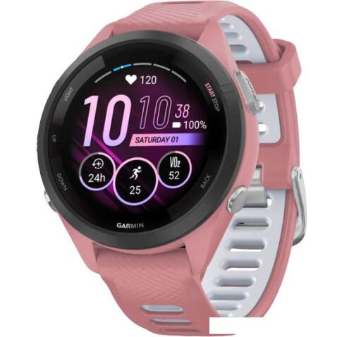 Умные часы Garmin Forerunner 265S (светло-розовый/пудрово-серый)