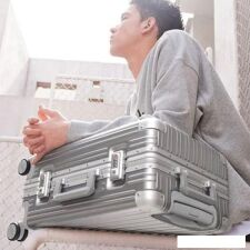 Чемодан-спиннер Ninetygo All-round Guard Luggage 28" (серебристый)