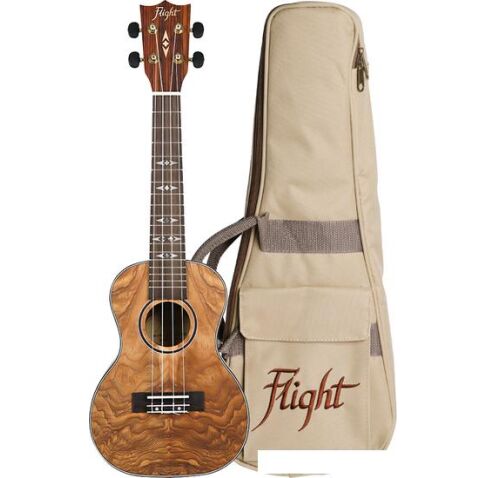 Укулеле Flight DUC410 QA Quilted Ash