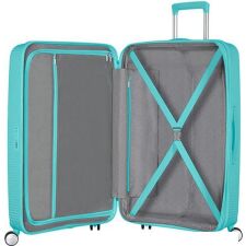 Чемодан-спиннер American Tourister Soundbox Poolside Blue 67 см