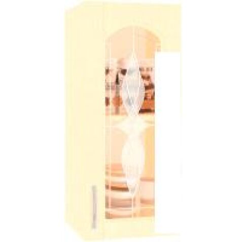 Шкаф навесной Кортекс-мебель Корнелия Ретро ВШ30ст (венге светлый)