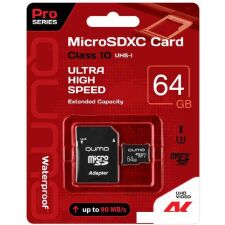 Карта памяти QUMO microSDXC QM64GMICSDXC10U3 64GB